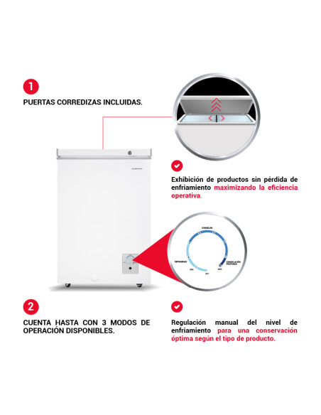 Congelador HB 3.5 pies