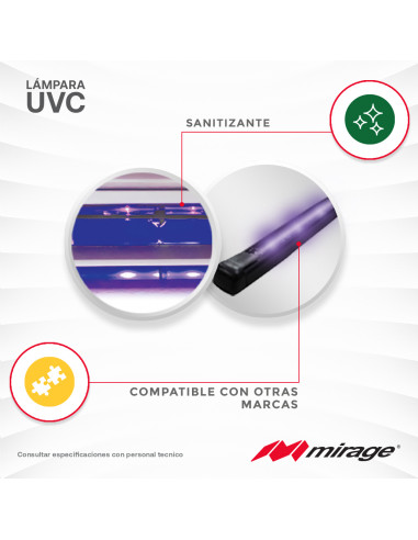 Lámpara UVC para 1 Ton