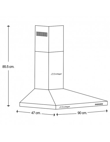 Campana extractora  MCV90WS