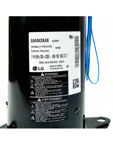 COMPRESOR SCROLL 4 TON 220V, 1 FASE,R410A